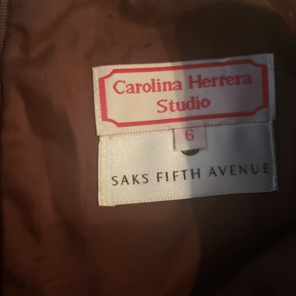 CAROLINA HERRERA VINTAGE SAKS DRESS - Picture 5 of 8